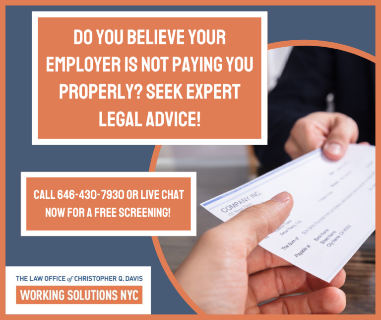 Featured image for Do You Believe Your Employer Is Not Paying You Properly? Seek Expert Legal Advice!
