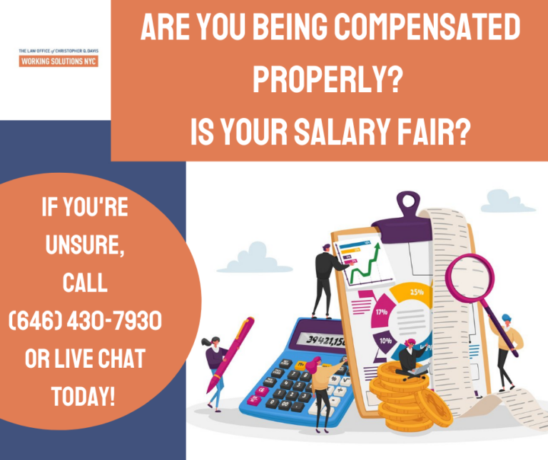 Featured image for Are You Being Compensated Correctly? Is Your Salary Fair? If You&#8217;re Unsure, Call or Live Chat Today!