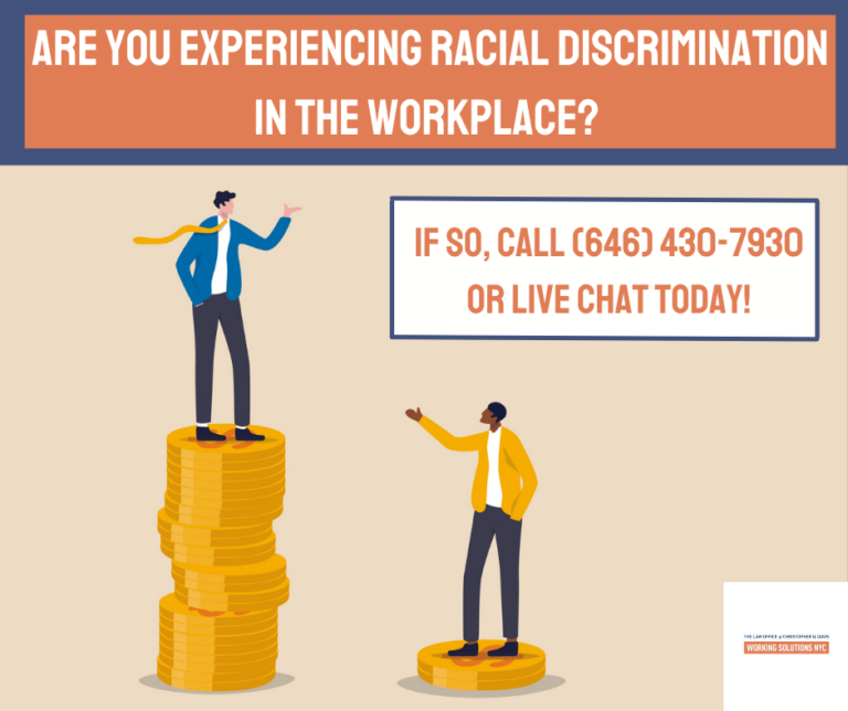 Featured image for Have You Experienced Racial Discrimination in the Workplace? Call or Live Chat Today!