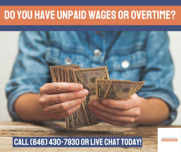 Featured image for Do You Have Unpaid Wages or Overtime? Call or Live Chat Today!