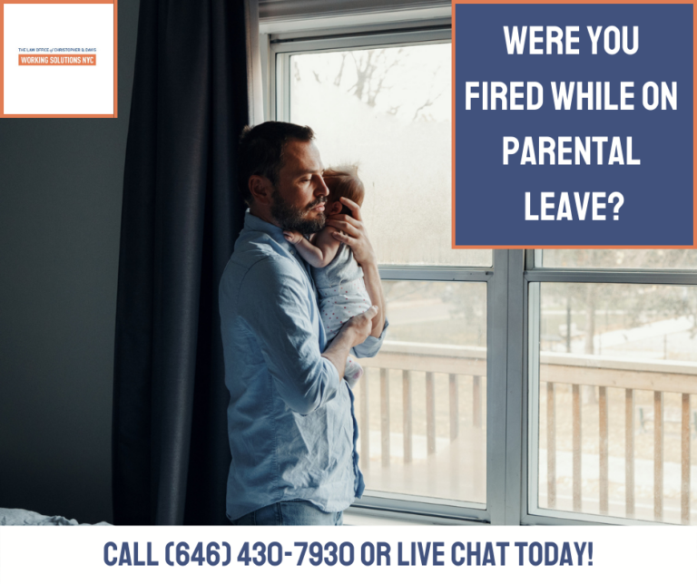 Featured image for Were You Fired While on Parental Leave? Call or Live Chat Today!