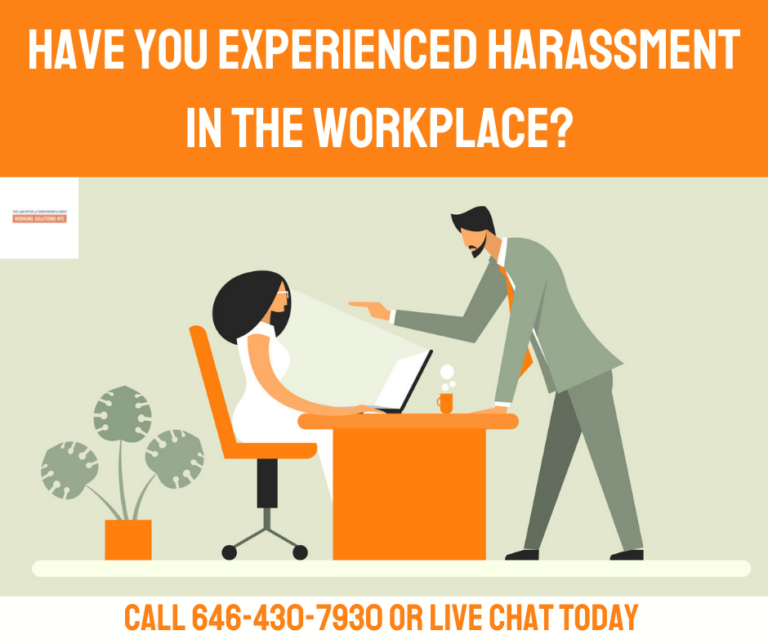 Featured image for Have You Experienced Harassment in the Workplace? Call or Live Chat Our Office Today!