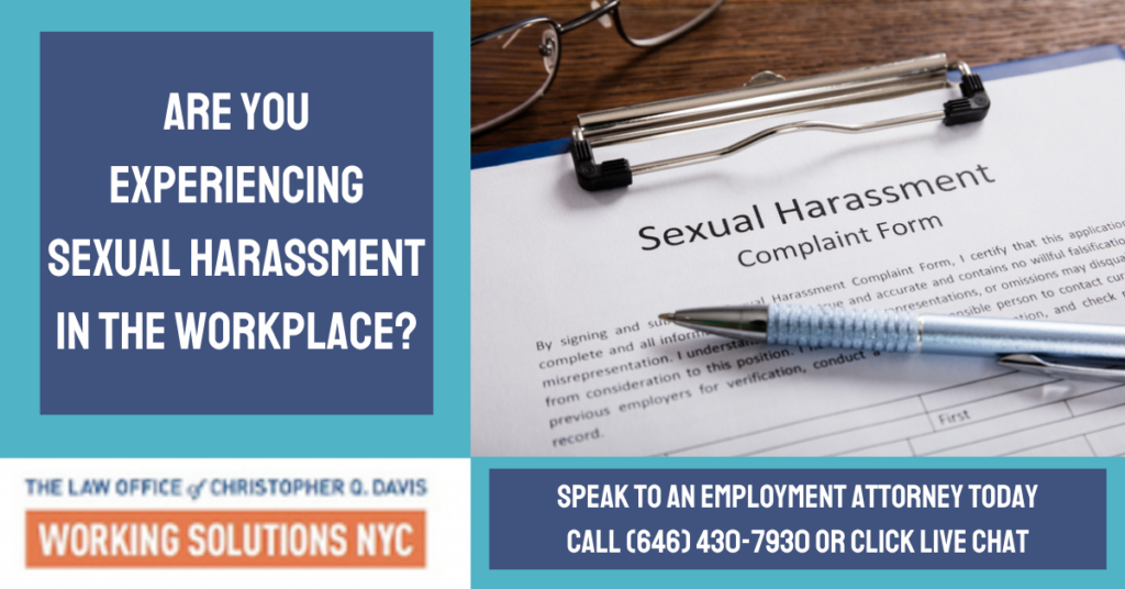 Featured image for Are You Experiencing Sexual Harassment in the Workplace?