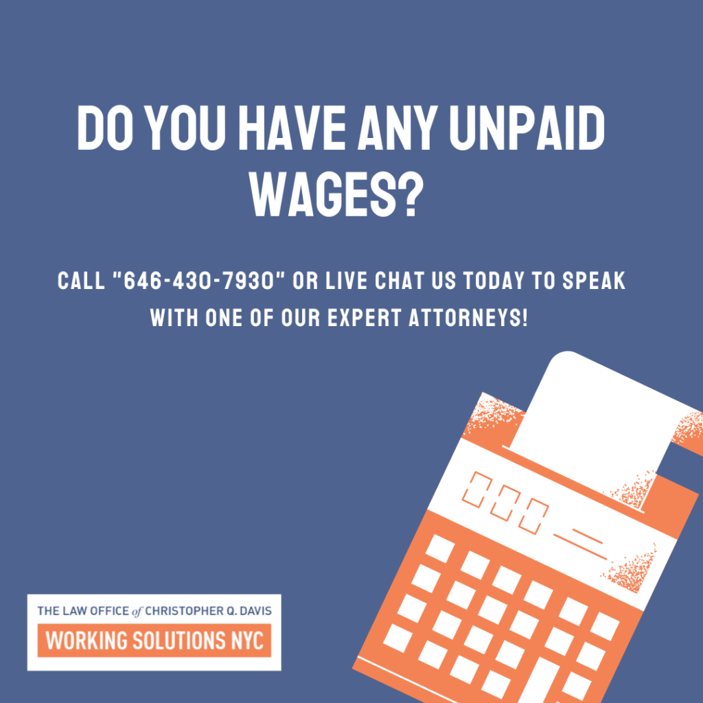 unpaid wages