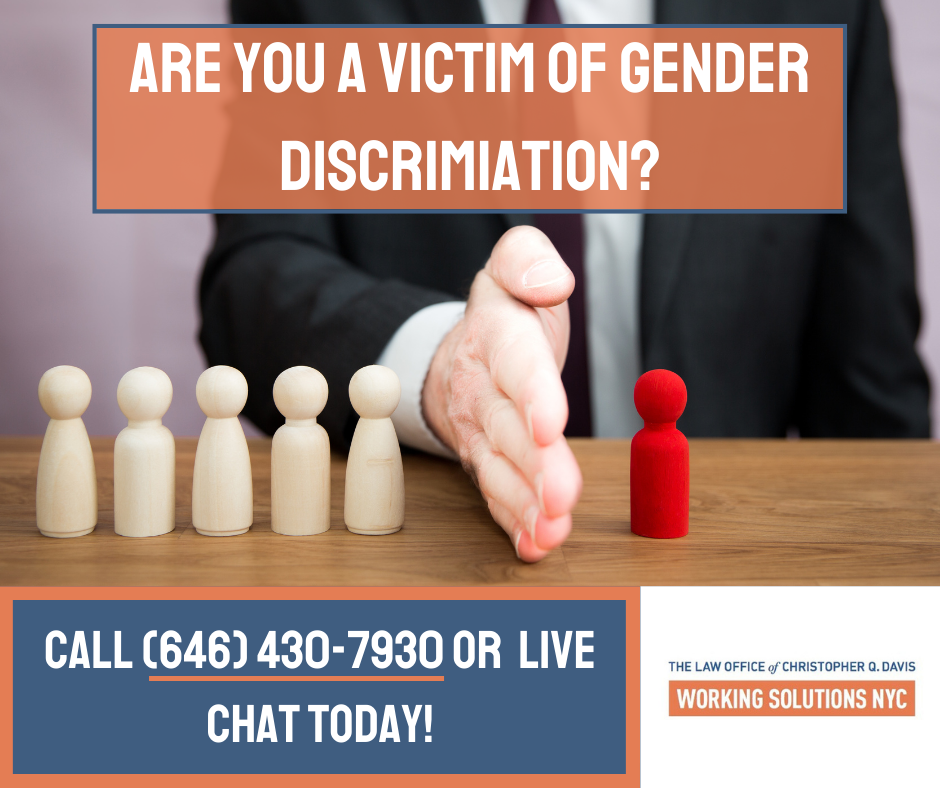gender discrimination attorneys in NYC and NJ (New Jersey)