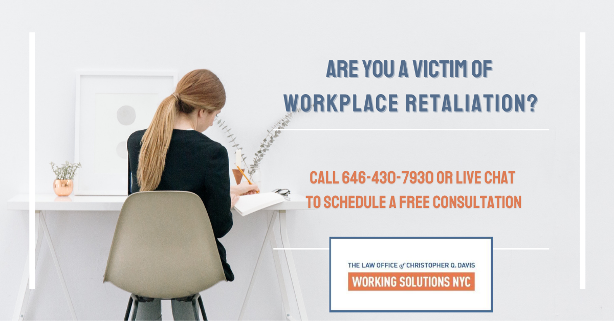 workplace retaliation and the need for an attorney in NY or NJ