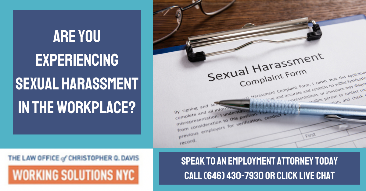 sexual harassment attorneys in New York City and New Jersey