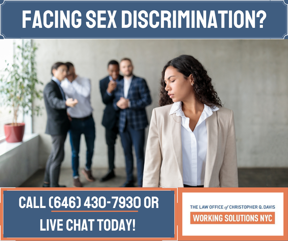 Finding an attorney in NY and NJ for a potential sex discrimination lawsuit.