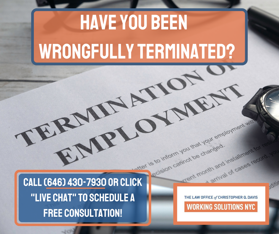 Wrongful termination lawyer in New York, NY