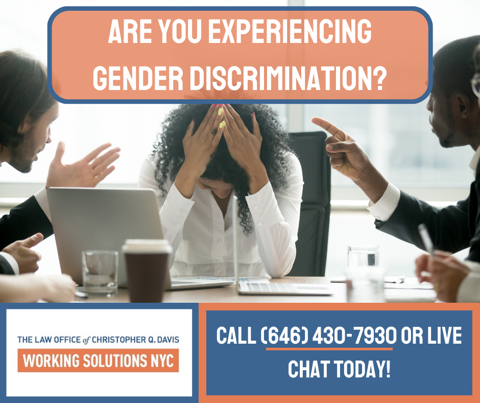 Finding a New York City or New Jersey attorney for a gender discrimination lawsuit.