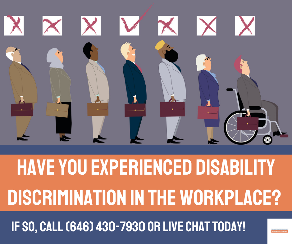 Discrimination and disability New York and New Jersey